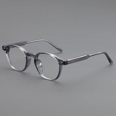 Ons Vintage TR90 Eyeglasses Frame Round Frames Southood Clear Gray