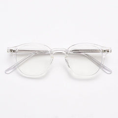 Ons Vintage TR90 Eyeglasses Frame Round Frames Southood Clear White