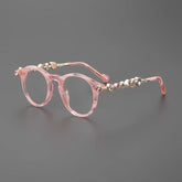 Opal Vintage Rhinesotne Cat Eye Glasses Frame Browline Frames Southood Pink