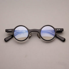 Orik Retro Small Round Glasses Frame Round Frames Southood Black