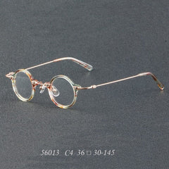 Orita Small Punk Round Glasses Frame Round Frames Southood C4LightGreen 
