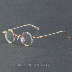 Orita Small Punk Round Glasses Frame Round Frames Southood C4LightGreen