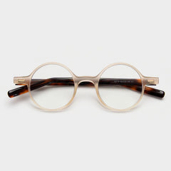 Orval Vintage TR90 Round Eyeglasses Round Frames Southood Tea Leopard