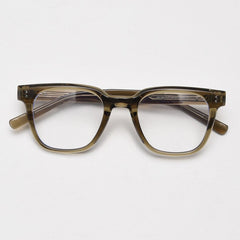 Osric TR90 Vintage Square Eyeglasses Frame Rectangle Frames Southood Olive Green 