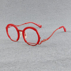 Paddy Retro High-Grade Hand-Made Round Glasses Frames Round Frames Southood Red 