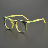 Paelor Retro Round Acetate Glasses Frame Round Frames Southood Yellow