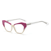 Paolini Vintage Acetate Glasses Frames Cat Eye Frames Southood Red White