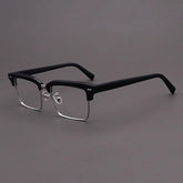 Parnell Vintage Square Acetate Glasses Frame Rectangle Frames Southood Matte Black