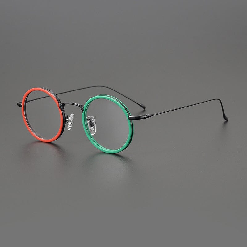Parson Round Acetate Titanium Glasses Frame Round Frames Southood
