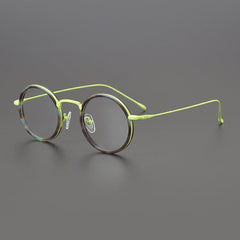 Parson Round Acetate Titanium Glasses Frame Round Frames Southood