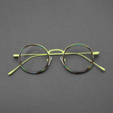 Parson Round Acetate Titanium Glasses Frame Round Frames Southood Green