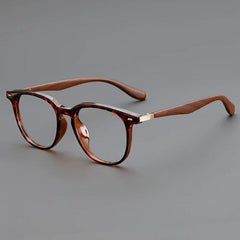 Pascoe TR90 Vintage Eyeglasses Frame Rectangle Frames Southood Leopard