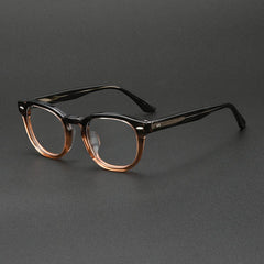 Patel Vintage Acetate Glasses Frame Oval Frames Southood Black Brown