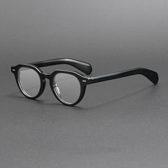 Pau Vintage Acetate Glasses Frame Oval Frames Southood Black