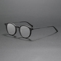 Pedro Acetate Alloy Glasses Frame Oval Frames Southood Black