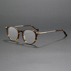 Pedro Acetate Alloy Glasses Frame Oval Frames Southood Leopard