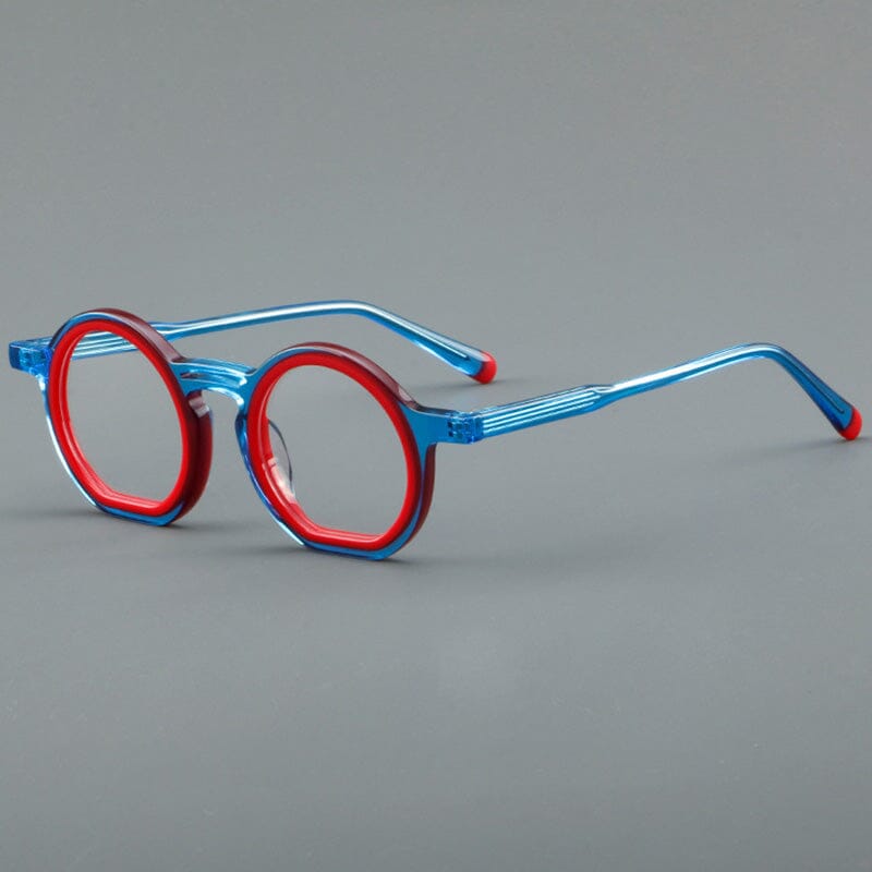 Red retro deals glasses frames