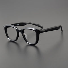 Phil Vintage Acetate Glasses Frame Rectangle Frames Southood Black