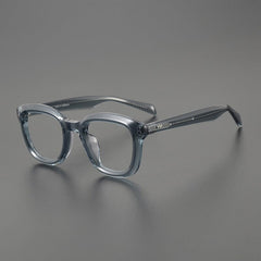 Phil Vintage Acetate Glasses Frame Rectangle Frames Southood Transparent Blue