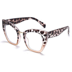 Phoebe Oversized Cat Eye Glasses Frame Cat Eye Frames Southood C7 leopard tea clear