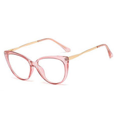 Queena TR90 Optical Glasses Frame Cat Eye Frames Southood C10 pink clear