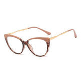 Queena TR90 Optical Glasses Frame Cat Eye Frames Southood C8 khaki