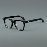 Quint Vintage Acetate Glasses Frame Rectangle Frames Southood Black Silver