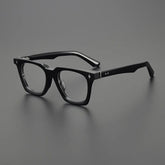 Quint Vintage Square Acetate Glasses Frame Rectangle Frames Southood Black Silver