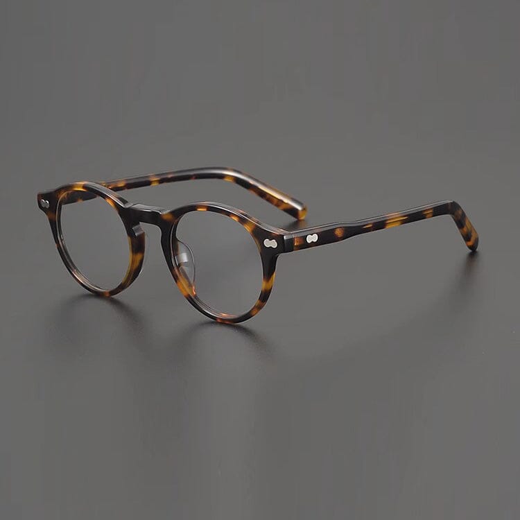 Raed Retro Round Acetate Glasses Frame Round Frames Southood Leoaprd