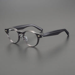 Raff Browline Acetate Glasses Frame Round Frames Southood Grey 