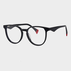 Raleigh Vintage Acetate Glasses Frame Oval Frames Southood Black