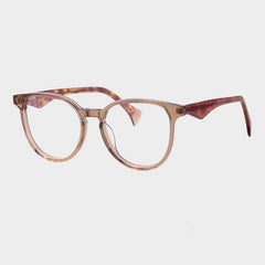 Raleigh Vintage Acetate Glasses Frame Oval Frames Southood Clear Tea