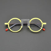 Ramiro Acetate Round Glasses Frame Round Frames Southood Yellow