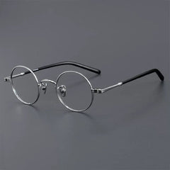 Ranay Vintage Titanium Eyeglasses Frame Round Frames Southood Silver