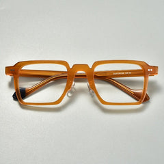 Rang Vintage Square Acetate Glasses Frame Rectangle Frames Southood Flax