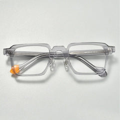 Rang Vintage Square Acetate Glasses Frame Rectangle Frames Southood Gray