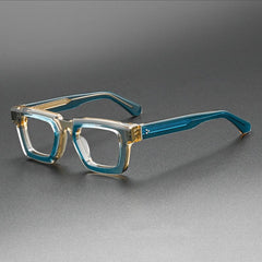Reed Vintage Acetate Glasses Frame Rectangle Frames Southood Blue Tea