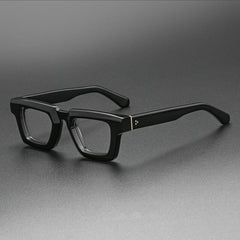 Reed Vintage Acetate Glasses Frame Rectangle Frames Southood Bright Black