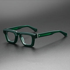 Reed Vintage Acetate Glasses Frame Rectangle Frames Southood Clear Green