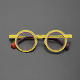 Rene Ultralight Round Titanium Glasses Frame Round Frames Southood Yellow
