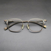 Reve Vintage Acetate Square Glasses Frame Rectangle Frames Southood Gray Bronze