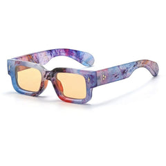 Reynald Square TR90 Sunglasses Sunglasses Southood Multicolor(Orange Lens)