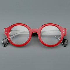 Ricci Retro Round Acetate Optical Frame Round Frames Southood