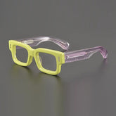 Ricki High Quality Vintage Acetate Glasses Rectangle Frames Southood Yellow