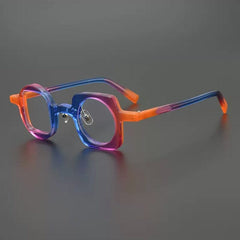Riggins Vintage Acetate Glasses Frame Geometric Frames Southood Blue Orange
