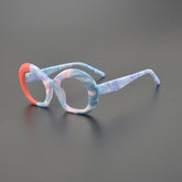 Ring Acetate Oversized Glasses Frame Geometric Frames Southood Matte Red Blue