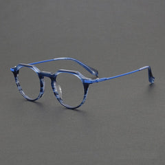 Rita Retro Titanium Glasses Frame Rectangle Frames Southood Blue