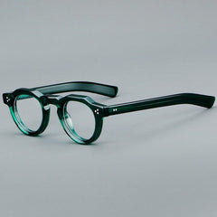 Rolf Vintage Geometric Acetate Glasses Frame Geometric Frames Southood Clear Green