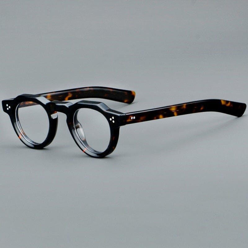 Rolf Vintage Geometric Acetate Glasses Frame Geometric Frames Southood Leopard