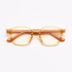 Rolland TR90 Vintage Eyeglasses Frame Geometric Frames Southood Yellow